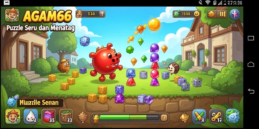 Tampilan gameplay AGAM66 dengan beragam teka-teki menantang.