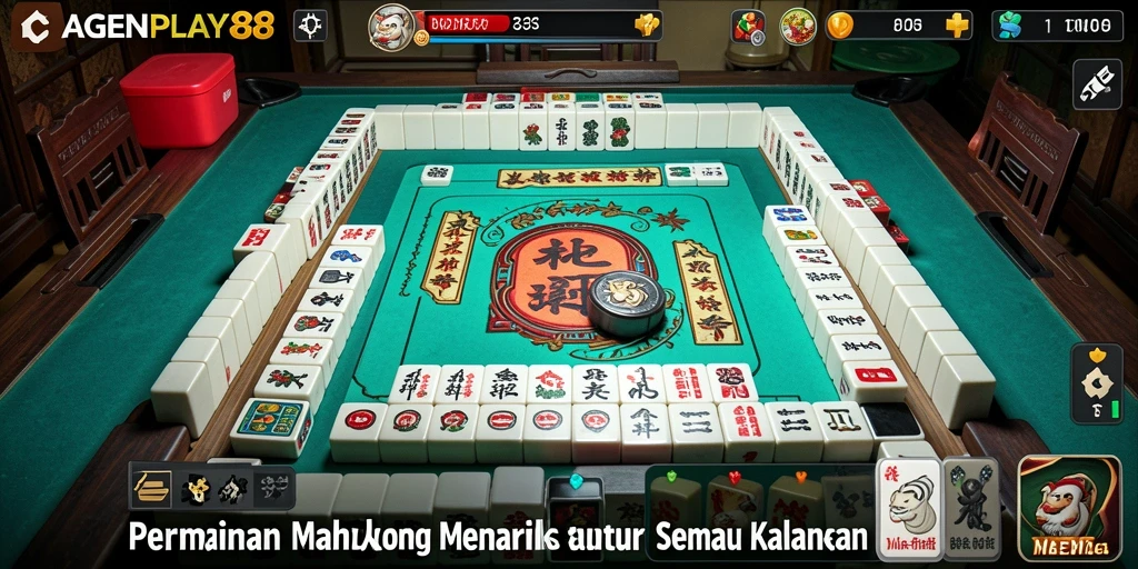 Tampilan gameplay menarik dari AGENPLAY88 dalam permainan Mahjong.