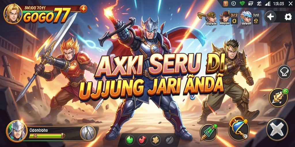 Tampilan gameplay GOGO77 yang menegangkan dan penuh aksi.