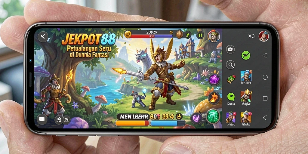 Screenshot utama JEKPOT88 menunjukkan gameplay petualangan yang mendebarkan.