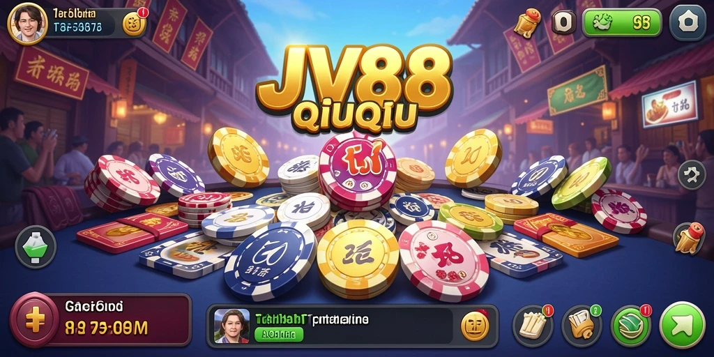 Screenshot gameplay QiuQiu JV88 yang seru dan interaktif.