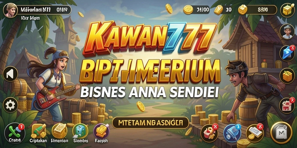 Tampilan gameplay yang menarik dan penuh warna dalam KAWAN777.
