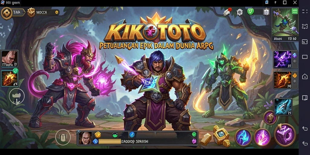 Tampilan gameplay KIKOTOTO yang seru dan menantang.