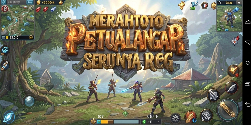 Screenshot gameplay menampilkan pertarungan epik di dunia MERAHTOTO.