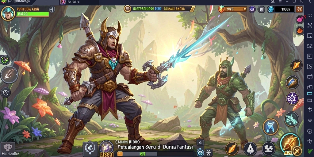 Tampilan gameplay menarik di dunia petualangan RI889.