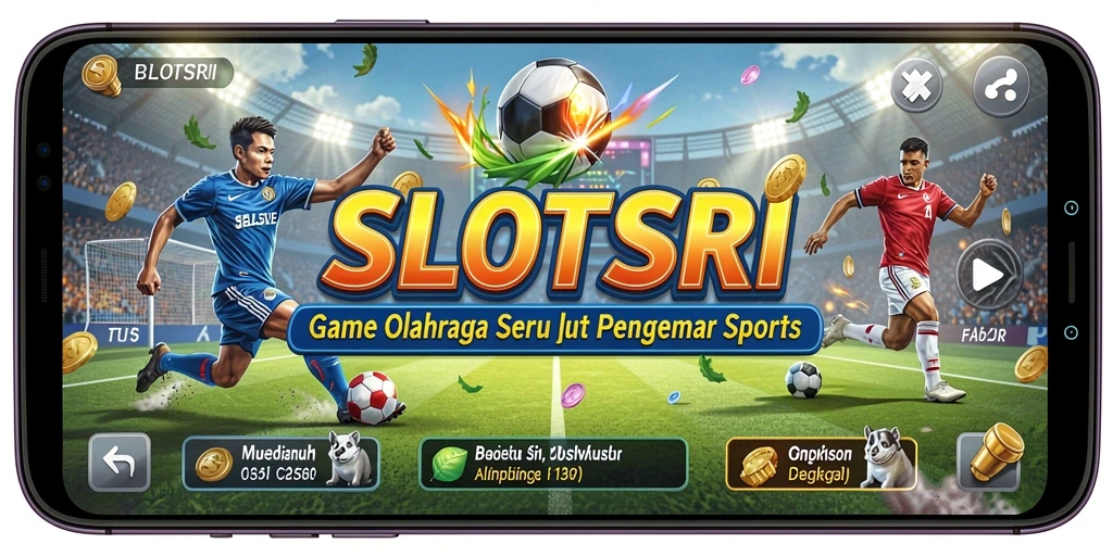 Tampilan gameplay SLOTSRI yang menarik dan penuh aksi olahraga.