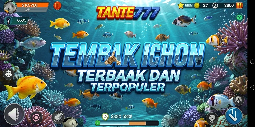 Tangkapan layar gameplay Tembak Ikan yang mengasyikkan.