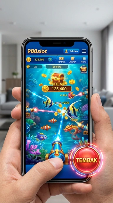 Pengguna menikmati gameplay yang mulus dalam aplikasi 988slot.